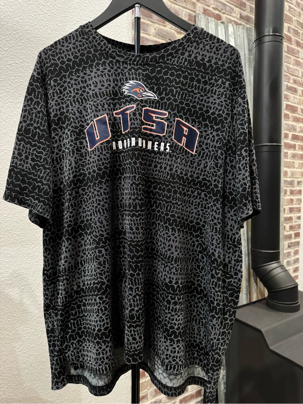 Russell UTSA Roadrunners Black Graphic Logo Performance College T Shirt 2X Mens